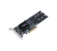 Synology M2D18 - Adaptateur pour baie de stockage - Slot d'extension vers 2 x M.2 - M.2 Card - PCIe 2.0 x8