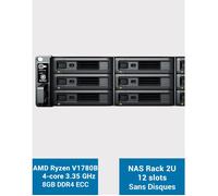 Synology RS2423+ Serveur NAS Rack 2U 12 baies (Sans disques)