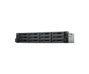Synology RX1223RP : Boîtier 12 baies HDD/SSD 2.5/3.5" SATA Hot-Swap, Alimentation Redondante, 430.5x692x88mm, Noir, 100-240V, 550W