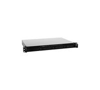 Synology RX418 boîtier de disques Rack (1 U) Noir, Gris - Boîtiers de disques (Disque dur, SSD, 56 To, SATA, Série ATA II, Série ATA III, Rack (1 U), Noir, Gris, 3 ventilateur(s))
