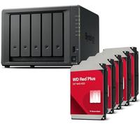 Synology Diskstation NAS DS1525+ Western Digital (5X 4TB WD Red Plus) Série 5 Bay Plus avec Ryzen R1600, 8 Go de RAM