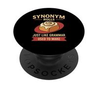Synonyme de Grammaire Amusant Qui Roule comme Une Grand-mère Pun Teacher PopSockets PopGrip Adhésif