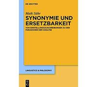 Synonymie Und Ersetzbarkeit