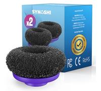 Synoshi Pro Brosse en Acier pour Brosse Rotative Électrique Lot de 2 | Pour grilles barbecue, métal, béton, Poils résistants aux odeurs, lavable au lave-vaisselle