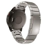 synsing 26mm Titanium Band Compatible with Fenix 7X Pro Sapphire Solor/6X Pro/5X Plus, 22mm Metal Band with Quick Release Compatible with Fenix 7/6 Pro/5 Plus/Forerunner 965 955