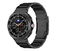 synsing Bracelet de montre en métal titane compatible avec Samsung Galaxy Watch 8 40 mm/44 mm/8 Classic 46 mm, bracelet de rechange en titane avec double boucle de sécurité pour Galaxy Watch 8 pour