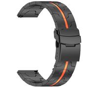 synsing Bracelet de montre en titane de 20 mm compatible avec Galaxy Watch 6 Classic 43 mm/47 mm/5 Pro 45 mm/4 Classic 46 mm, bracelet en métal compatible avec Samsung Watch 46 mm/3 45 mm, Fenix 8 43