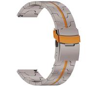 synsing Bracelet de montre en titane de 20 mm compatible avec Galaxy Watch 6 Classic 43 mm/47 mm/5 Pro 45 mm/4 Classic 46 mm, bracelet en métal compatible avec Samsung Watch 46 mm/3 45 mm, Fenix 8 43