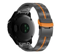synsing Bracelet en titane de 26 mm compatible avec Fenix 8 51 mm/Enduro 3 51 mm/7X Pro/6X Pro, 22 mm Bracelet en métal à fermeture rapide compatible avec Fenix 8 47 mm/E 47 mm/7/6 Pro/5 Plus