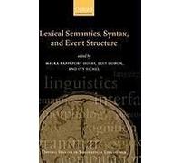 Syntax, Lexical Semantics, And Event Structure