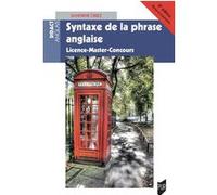 Syntaxe De La Phrase Anglaise - Licence-Master-Concours