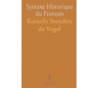Syntaxe Historique du Français
