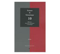 Syntaxe & Sémantique N° 10/2009 - Rhénania : Dimensions Syntaxiques Et Sémantiques