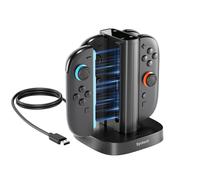 Syntech Joy-Con Charging Station for Nintendo Switch 2 - Chargeur rapide 4-en-1 avec LED