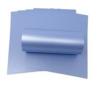 Syntego 10 feuilles 300 g/m² bleu brillant nacré double face cartes décoratives A4 (bleu, format A4)