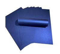 Syntego 10 feuilles de cartes A4 nacrées de couleur royale décoratives 300 g/m² double face (bleu roi)