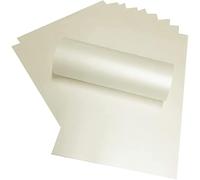 Syntego 10 feuilles de cartes de scrapbooking 30,5 x 30,5 cm, 290 g/m², cartes artisanales décoratives (ivoire pâle)