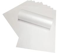 Syntego 10 feuilles de cartes de scrapbooking 30,5 x 30,5 cm, 290 g/m², cartes artisanales décoratives (blanc givré)