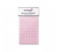 Syntego 200 perles auto-adhésives de 6 mm, belles petites perles rondes à coller sur des perles adhésives d'embellissement (rose)