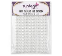 Syntego 400 perles auto-adhésives 6 mm petite perle ronde embellissement collé (blanc)