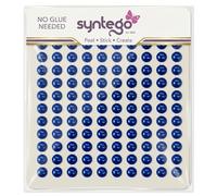 Syntego 400 perles autocollantes de 6 mm, petites perles rondes à coller sur des perles adhésives, embellissement (bleu roi)