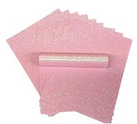 Syntego A4 épais doux au toucher pailleté papier sans perte 150 g/m²/40 lb 10 feuilles (rose pâle)