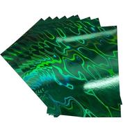 Syntego feuilles A4 Premium carte holographique effet lave simple face 240 g/m²/88 lb couverture (vert de Noël)