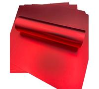 Syntego feuilles A4 Premium Mirri effet soie carte simple face 290 g/m²/110 lb couverture (rouge)