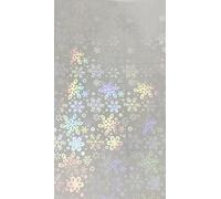 Syntego Feuilles d'autocollants holographiques transparentes en vinyle (flocon de neige, 1)