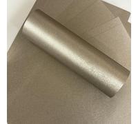 Syntego Lot de 10 feuilles de papier cartonné A4 marron argenté nacré marron foncé 310 g/m²
