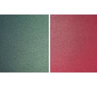 Syntego Lot de 20 Chemise A4 Carte de Noël - 290 g/m² de qualité supérieure nacré subtile Shimmer Perle Rouge et vert de 10 feuilles Double face