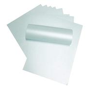 Syntego Lot de 50 feuilles de cartes décoratives double face Bleu nacré 290 g/m² Format A4