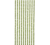 Syntego Lot de 500 mini perles autocollantes rondes à dos plat Vert menthe 3 mm