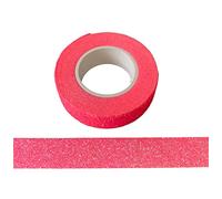 Syntego Ruban adhésif Washi pailleté décoratif pour loisirs créatifs (rose vif)