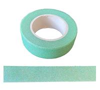 Syntego Ruban adhésif Washi pailleté décoratif pour loisirs créatifs Vert menthe irisé