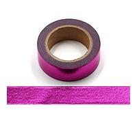 Syntego Ruban de masquage auto-adhésif décoratif en feuille solide Washi Tape 15 mm x 10 mètres (Violet)