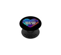 Synth Music Producer Analog Heart Digital Soul PopSockets PopGrip Adhésif