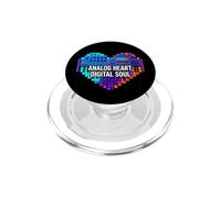 Synth Music Producer Analog Heart Digital Soul PopSockets PopGrip pour MagSafe