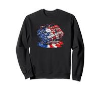 Synth-Pop Musique-New-Wave USA Drip-Paint-Art synthétiseur Sweatshirt