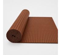 SYNTHAIETIK Canisse PVC Marron 1 x 3 m - Brise-Vue Double Face Renforcé, Imitation Bambou, Lattes 19 mm, Balcon et Clôture