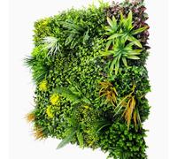 SYNTHAIETIK Lot de 5 Murs Artificiel Modèle Jungle La haie Artificielle Jungle en lot est idéale pour créer Une Ambiance Tropicale Dense (1M x 1M, 5, Unité)