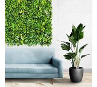 SYNTHAIETIK Lot de 5 Murs Végétaux Artificiels Green Offrez Une Nouvelle Dimension à Votre décoration grâce à Notre Mur végétal Artificiel Green. Parfait en intérieur ou en extérieur.