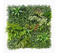 SYNTHAIETIK Mur Végétal Artificiel Prairie - Panneau Décoratif Vert Intérieur/Extérieur - Prix au m² - Facile à Installer - Plantes Artificielles Réalistes