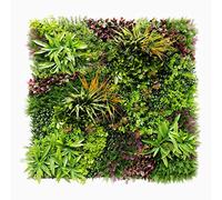 SYNTHAIETIK Mur Végétal Artificiel Wood Colors Prix/m² Plaque de 1m *1m décoration Murale Palette automnale vibrante