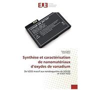 Synthèse Et Caractérisation De Nanomatériaux D'oxydes De Vanadium