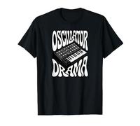 Synthesizer Oscillator Drama Retro Analog Keyboard Synth T-Shirt Graphique avec Valeur, Homme, Noir, M
