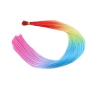 Synthetic I-Tip Hair Extensions,22 inch Heat Resistant Straight Hair,50 Strands Rainbow Color Hair Suitable for Women Girls DIY/Party/Holiday Hair Extensions(T1/27)