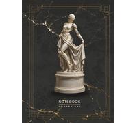 Synthetic Muse Notebook: A Contemporary Art Notebook Inspired by Elegant Robotics, Marble Aesthetics, and Futuristic Sculpture