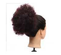 Synthétique Cordon Queue De Cheval Court Afro Bouclés Chignon Pièce Cheveux Synthétiques Extension Perruque for Femmes Noires Chignon Postiche Cheveux