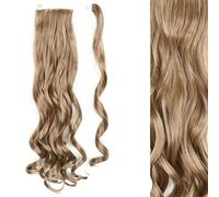 Synthétique Enrouler Autour De Queue De Cheval Clip Dans Les Extensions De Cheveux Longue Queue De Cheval Droite Postiche Naturelle Chapeaux Brun Gris Cheveux-SI88-M12-613,22inches,Chine
